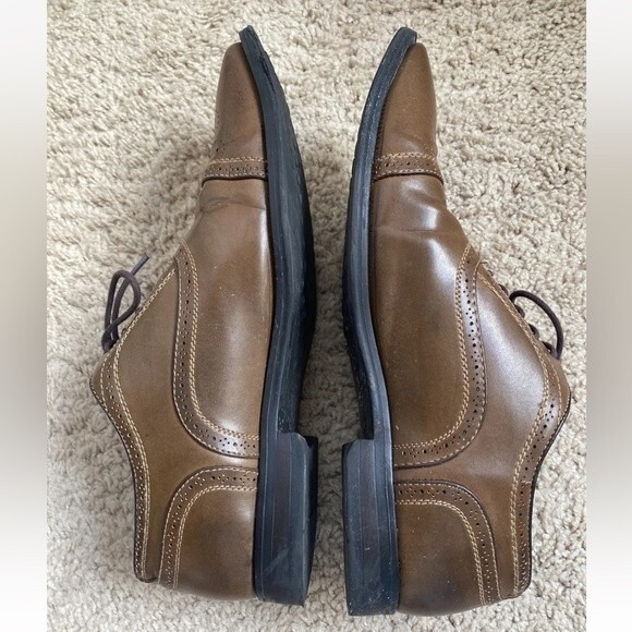 Giorgio Brutini Men\'s Lace Up Brown Leather Oxford Dress Shoes Size 10 M main image 7